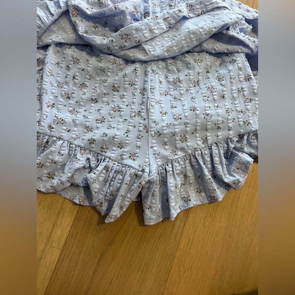 Altar’d State Blue Floral Ruffled Romper NWT - Picture 6 of 10
